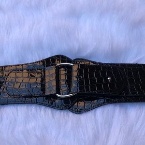 Guess Black Stretch Mini Corset Belt